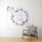 Purple silver butterfly baby shower tapestry