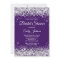 Purple Silver Glitter Bridal Shower Fancy Script