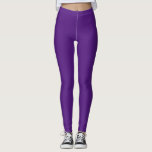 Purple Simple Solid Leggings<br><div class="desc">Purple Simple Solid Leggings for fitness,  yoga,  sport and practice</div>