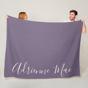 Purple Simply Personalized Fleece Blanket