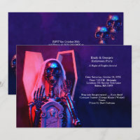Purple Skeleton Coffin Halloween Party
