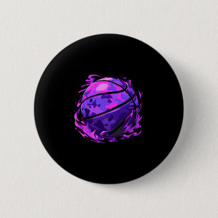 Purple Sketll Camouflage For Men Women Kids Youth 6 Cm Round Badge