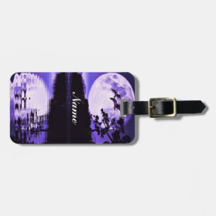 Purple Skies_ Luggage Tag