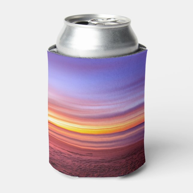 Purple Skies over Sea Can Cooler (Can Front)