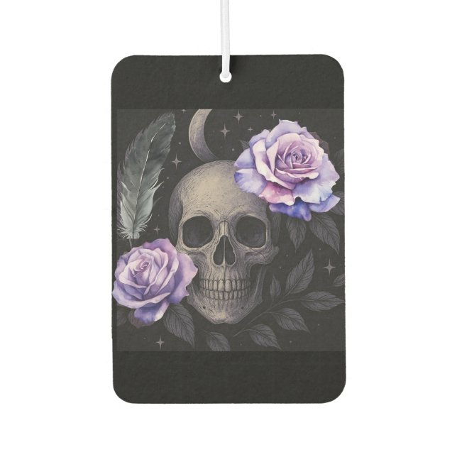 PURPLE SKULL CAR AIR FRESHENER (Front)