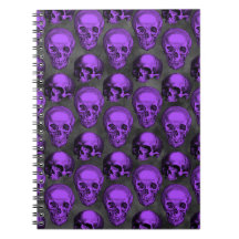 Purple Skull Note book