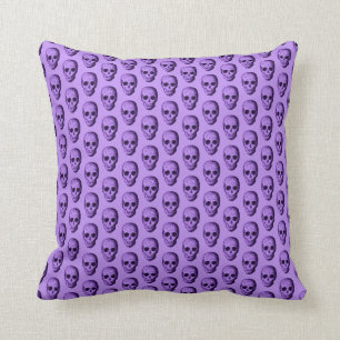Purple Skull Pattern. Cushion