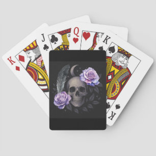PURPLE SKULL T-Shirt Playing Cards