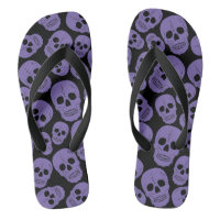 Purple Skulls on Black