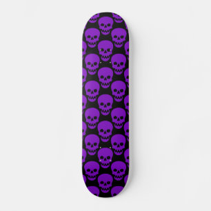 Purple Skulls Skateboard Deck