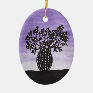 Purple Sky Baobab Tree Ceramic Tree Decoration
