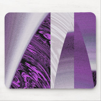 Purple Skyscraper Fractal Mousepad