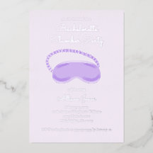 Purple Sleep Mask Bachelorette Slumber Party