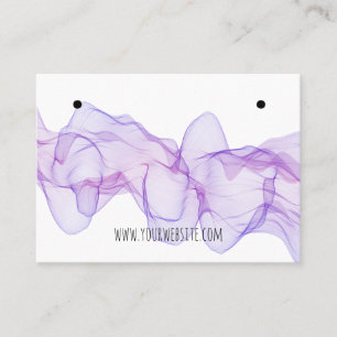 Purple Smoke Earrings Display Card
