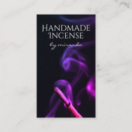 Purple Smoke Handmade Artisan Incense Craft Business Card