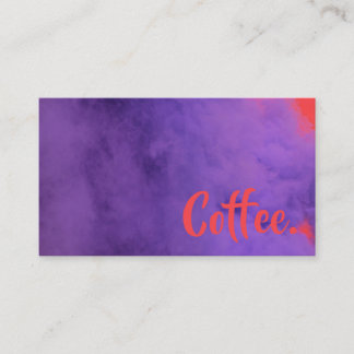 Purple Smoke Word Beyond Coffee Punch-Card Loyalty Card