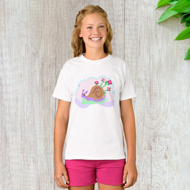Purple Snail with Flower Shell T-Shirt (Creator Uploaded)