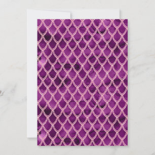 Purple Snake Serpent Reptile Pattern Thank You Card