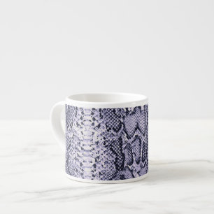 Purple Snake Skin Animal Print Espresso Cup