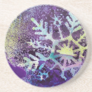 Purple Snow Coaster
