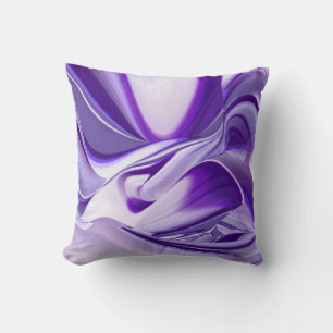 Purple Snow Dream , Abstract Fantasy Rainbow-Art Cushion