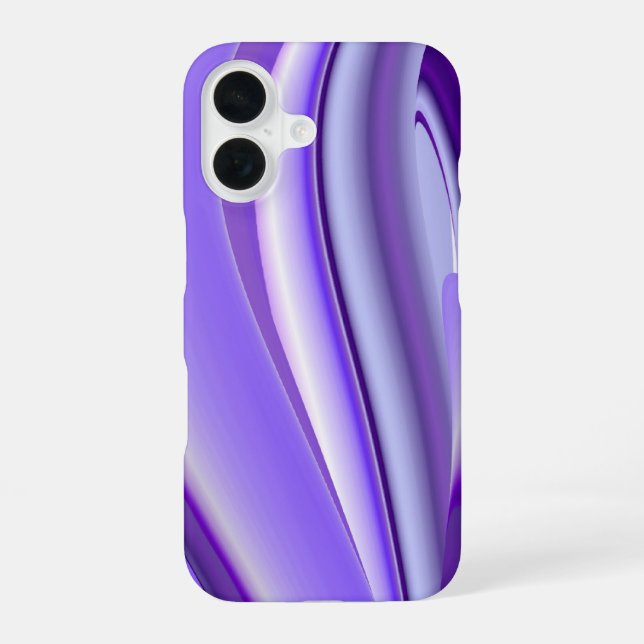 Purple Snow Dream , Abstract Fantasy Rainbow-Art iPhone 16 Case (Back)