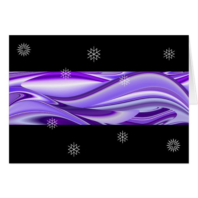 Purple Snow Dreams , Abstract Fantasy Rainbow-Art (Front Horizontal)