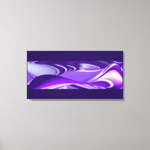 Purple Snow Dreams, Abstract Fantasy Rainbow Art Canvas Print