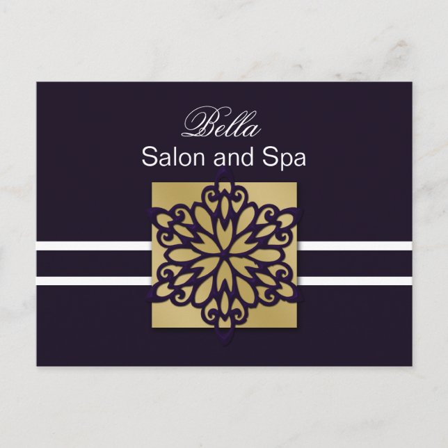 purple snowflake business ThankYou Cards (Front)