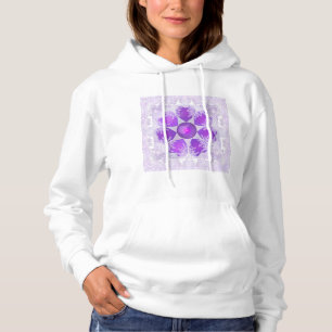 Purple snowflake hoodie