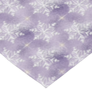 Purple snowflake pattern Holiday tablecloth