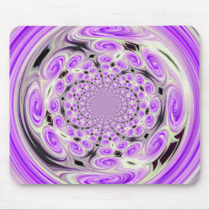 Purple Soft Cloud Swirl Mousepad