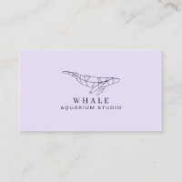 Purple Soft Low Poly Aquarium Fish Whale