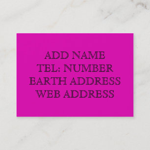 Purple solid colour business card