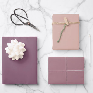 Purple solid colour wrapping paper sheets 