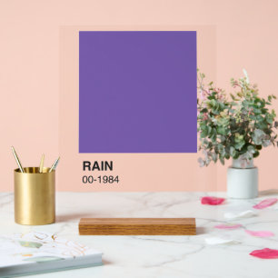 Purple Song Album - Clear Background Acrylic Sign
