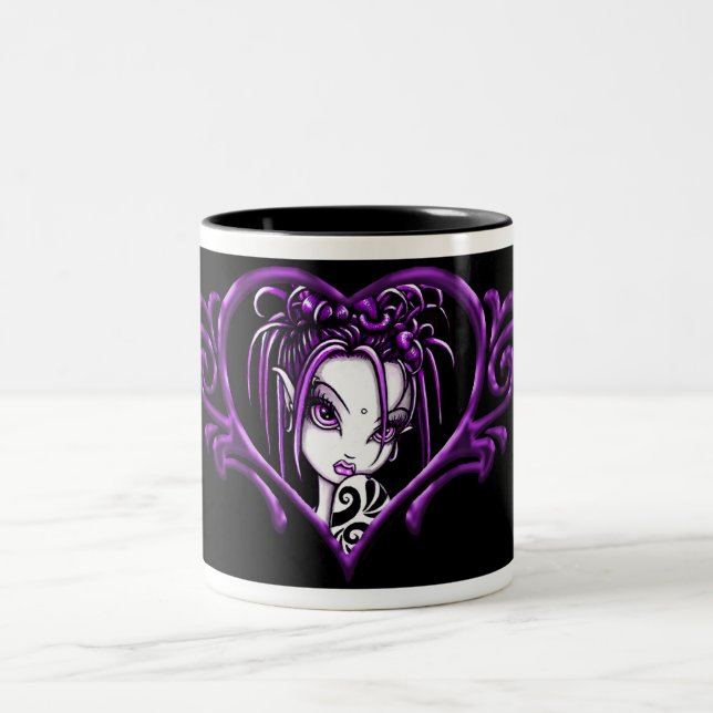 Purple "Sophia" Tattoo Coffee (Tea) Mug (Center)