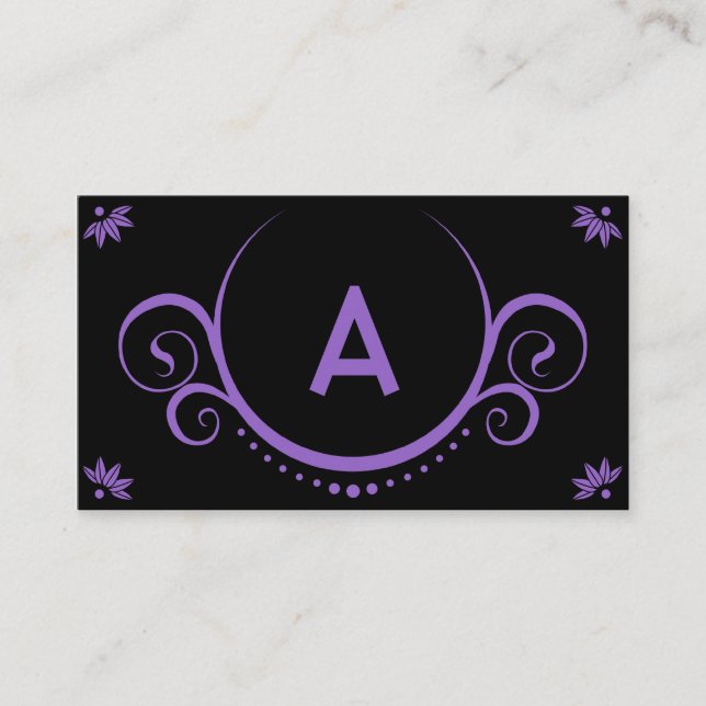 purple sophistications business card (Front)