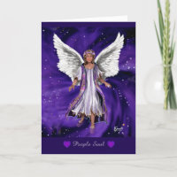 Purple Soul  Birthday Card
