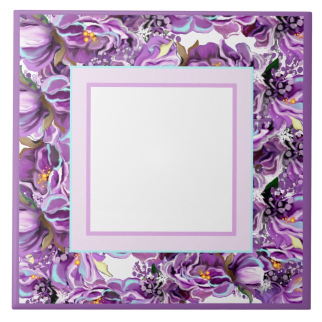 Purple soul detail ceramic tile (Front)