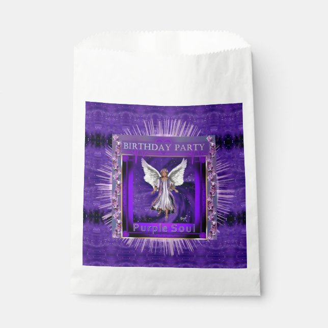 Purple soul favour bags (Front)