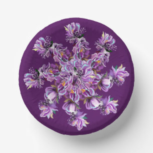 Purple Soul Paper Bowls Plate