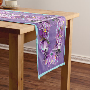 Purple soul short table runner