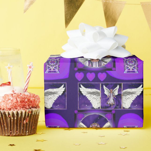 Purple Soul Wrapping Paper (Birthday Party)