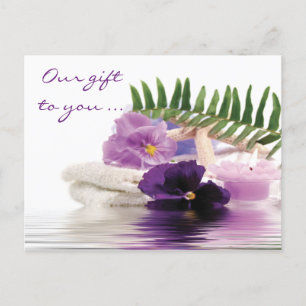 Purple Spa Postcard