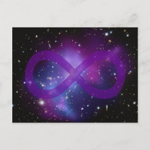 Purple Space Image Postcard