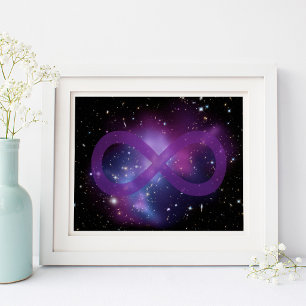 Purple Space Image Poster