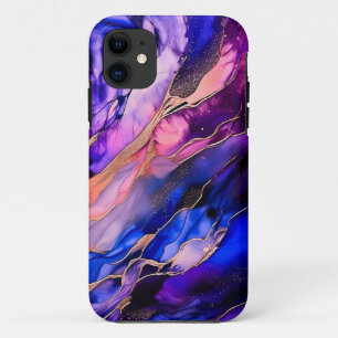 Purple Space Nebula in Alcohol Ink Case-Mate iPhone Case