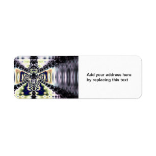 Purple Space Return Address Label