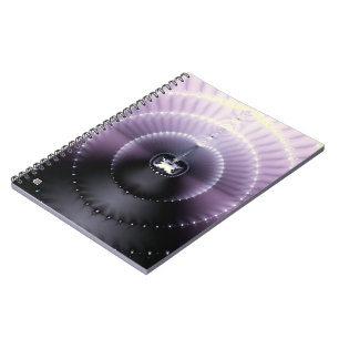 Purple Space Spiral Notebook
